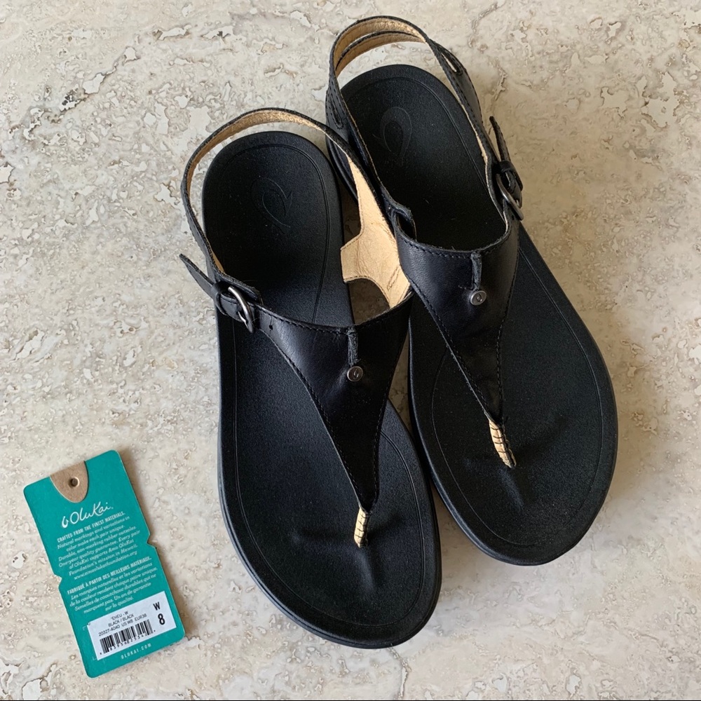 Olukai Eheu Thong Sandals sz 8 Worn once